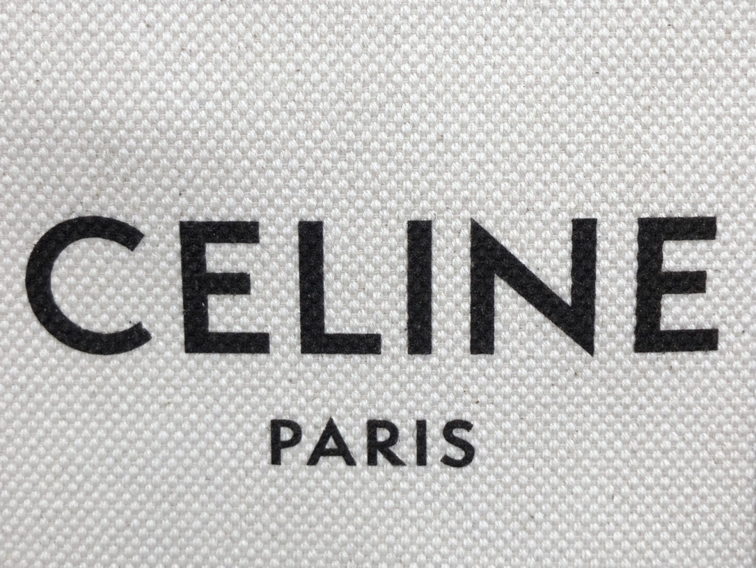 CELINE | Mini Tote Canvas, Cotton Canvas with Cowhide Leather Edging