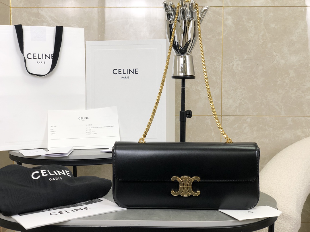 CELINE | Triomphe Chain Underarm Bag, Underarm Bag