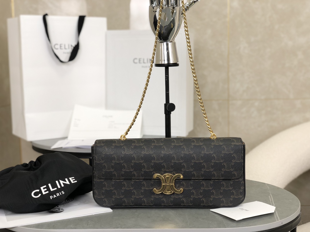 CELINE | Triomphe Chain Underarm Bag, Underarm Bag