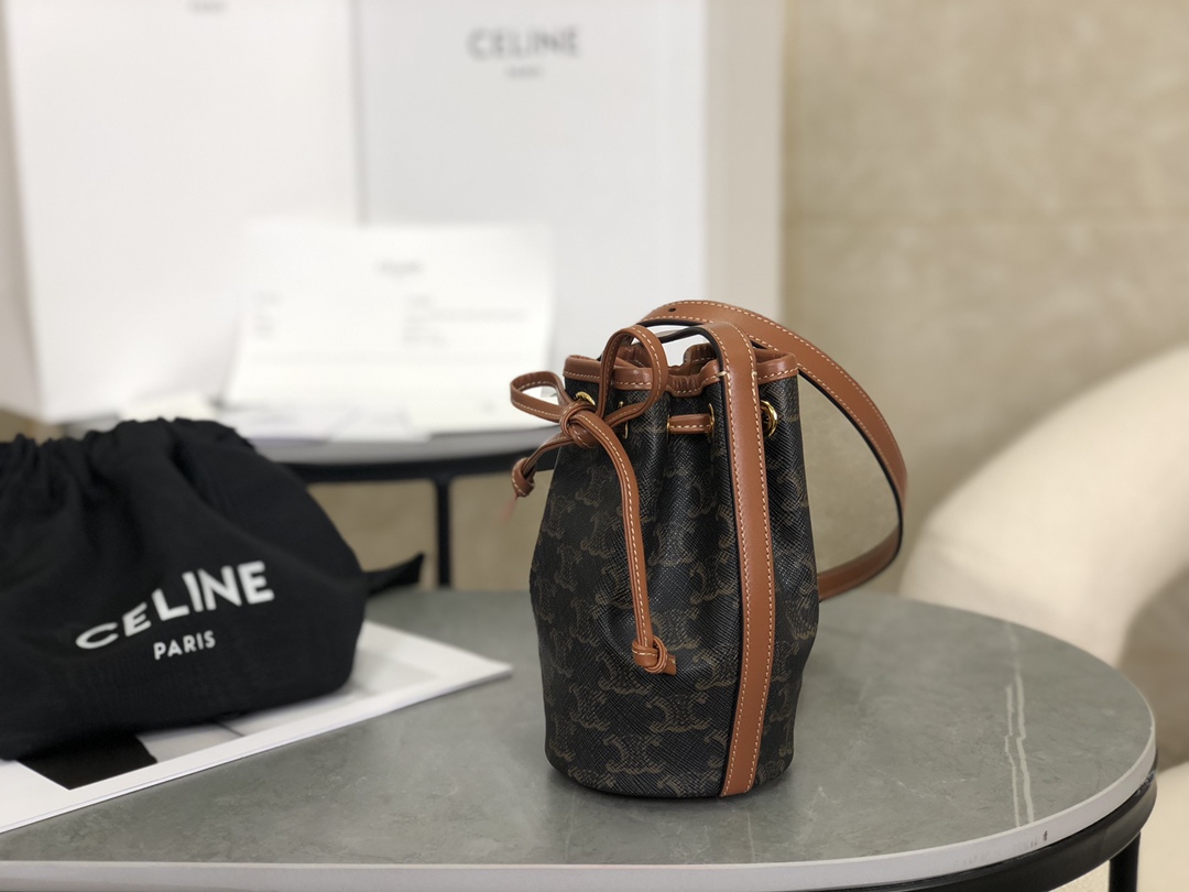 CELINE | Triomphe Mini Bucket Bag