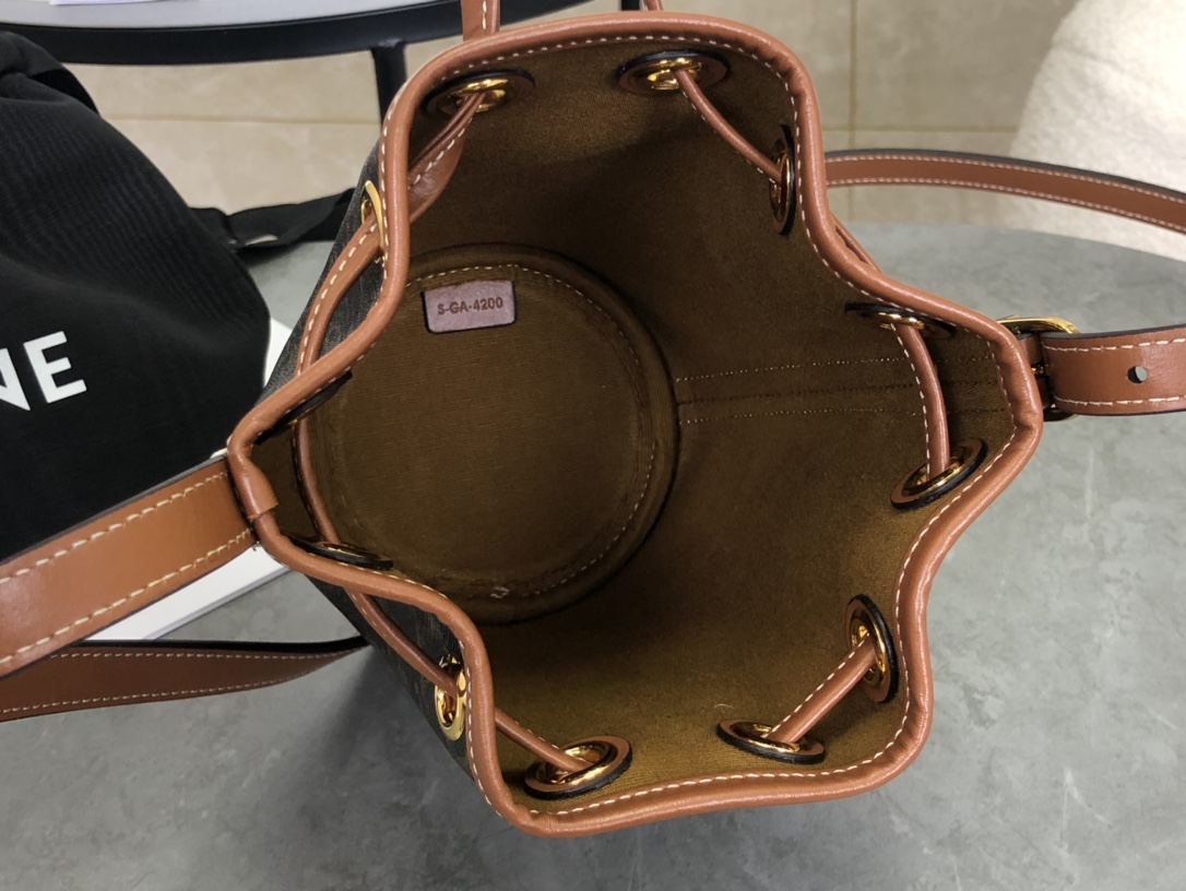 CELINE | Triomphe Mini Bucket Bag