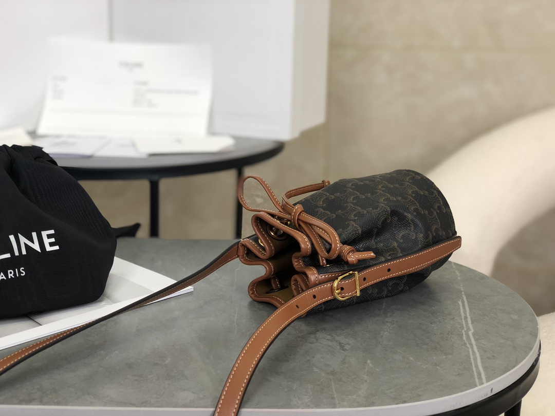 CELINE | Triomphe Mini Bucket Bag