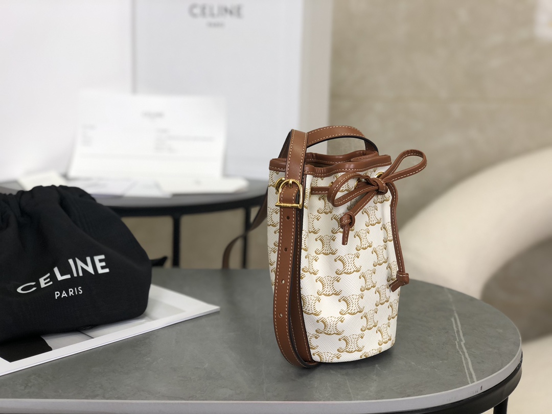 CELINE | Triomphe Mini Bucket Bag