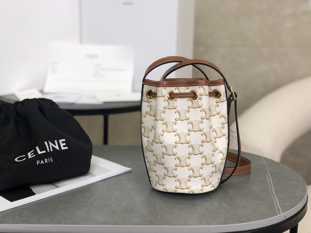 CELINE | Triomphe Mini Bucket Bag