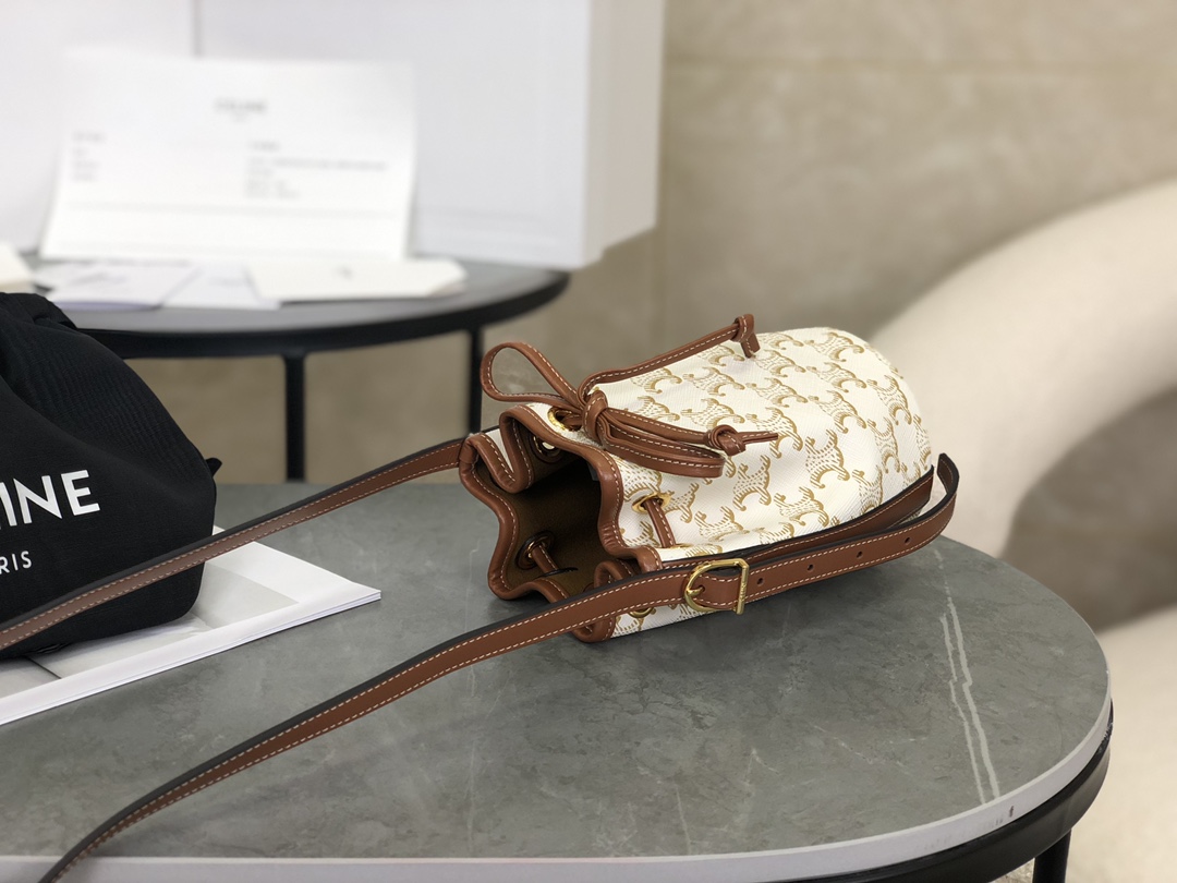 CELINE | Triomphe Mini Bucket Bag