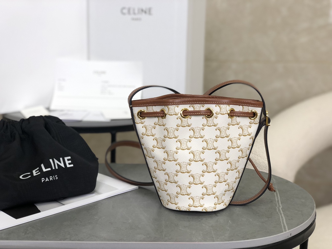 CELINE | Triomphe Mini Bucket Bag