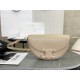 CELINE | Embossed Half Moon Saddle, Pure Leather without Metal Decorations