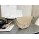 CELINE | Embossed Half Moon Saddle, Pure Leather without Metal Decorations