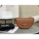 CELINE | Embossed Half Moon Saddle, Pure Leather without Metal Decorations