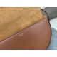 CELINE | Embossed Half Moon Saddle, Pure Leather without Metal Decorations