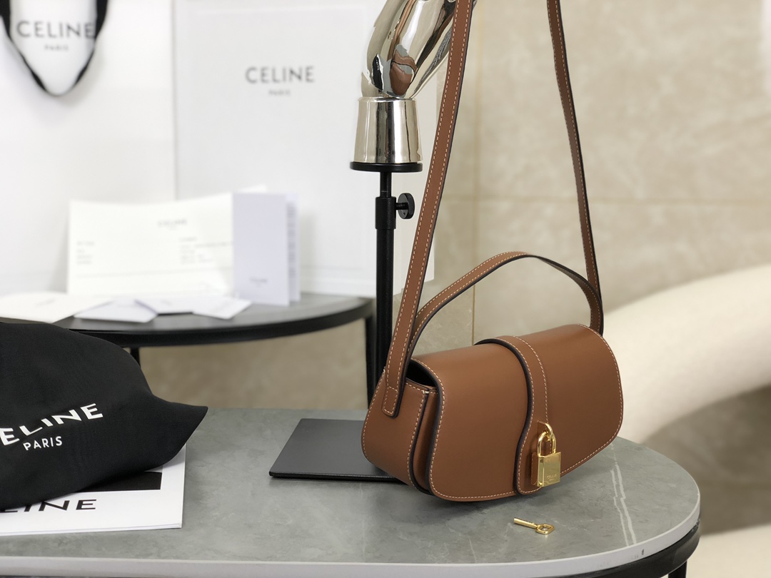 CELINE | TABOU CLUTCH Bag, Lock Full Leather Bag