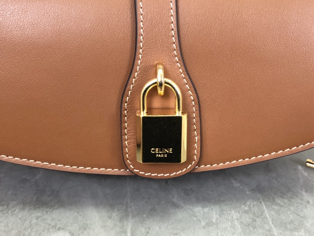 CELINE | TABOU CLUTCH Bag, Lock Full Leather Bag