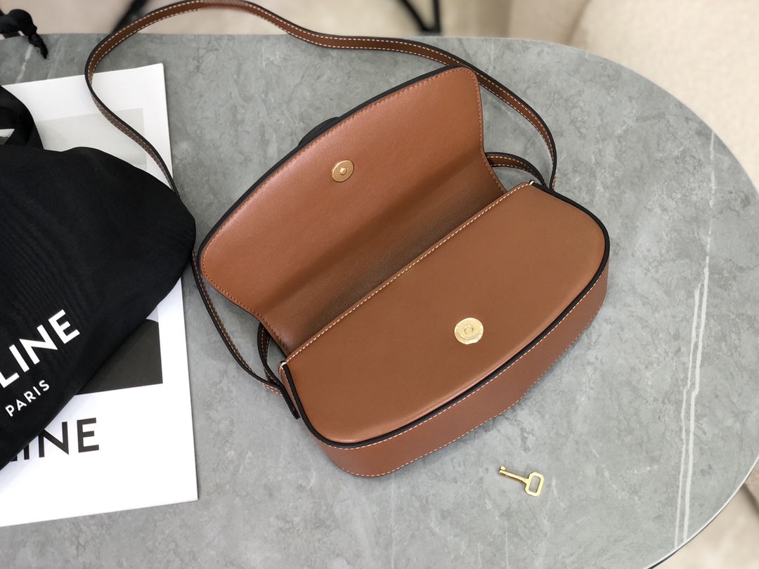 CELINE | TABOU CLUTCH Bag, Lock Full Leather Bag