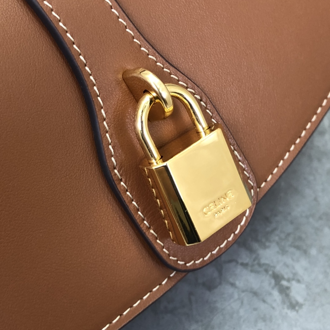 CELINE | TABOU CLUTCH Bag, Lock Full Leather Bag