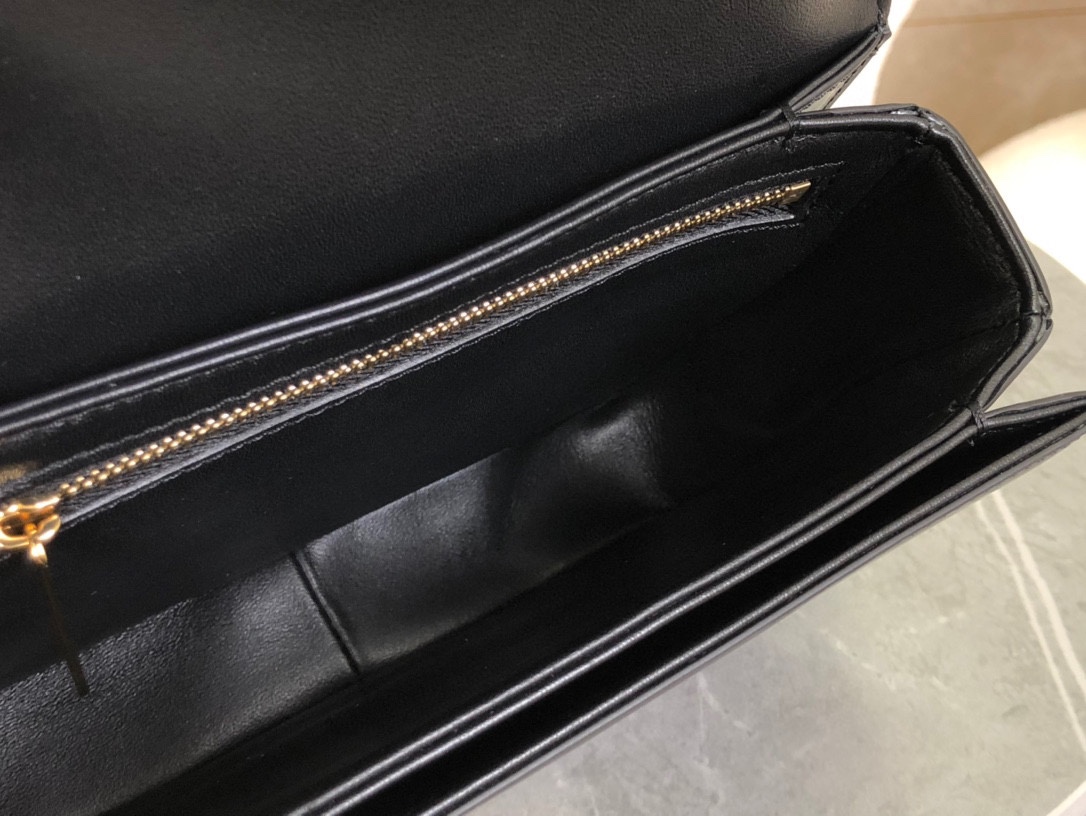 CELINE | Triomphe Black and Gold Box Small