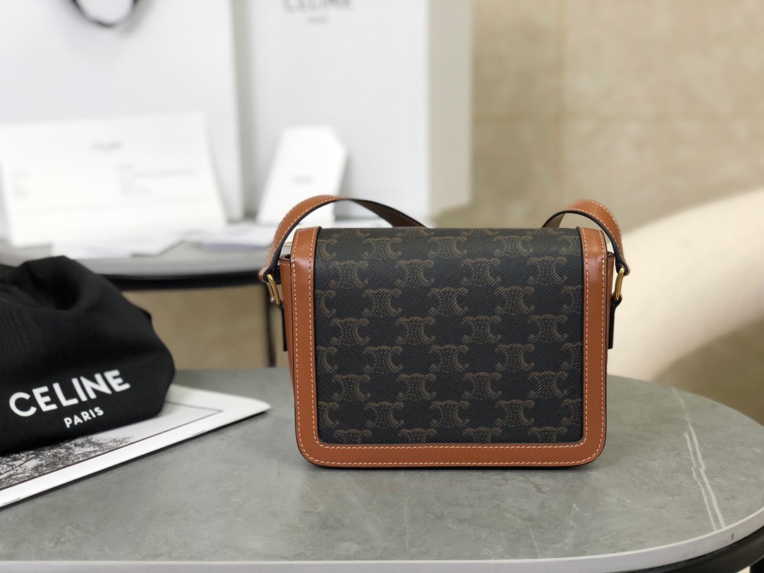 CELINE | TRIOMPHE BOX Vintage Monogram Tofu Bag