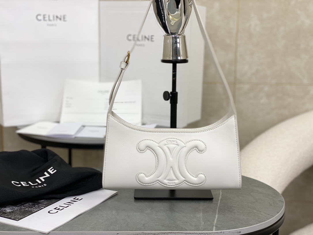 CELINE | CUIR New Full Leather Underarm Bag, Imported Original Cowhide Material