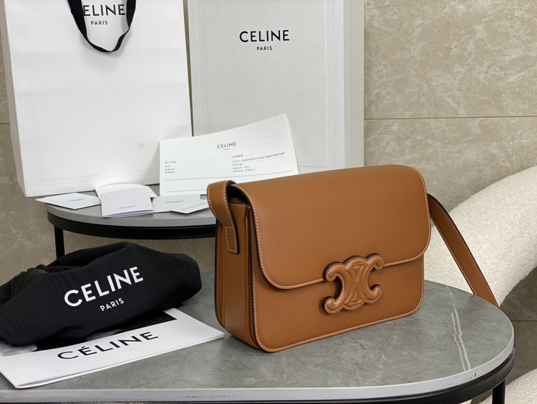 CELINE | Embossed Medium Brown Box