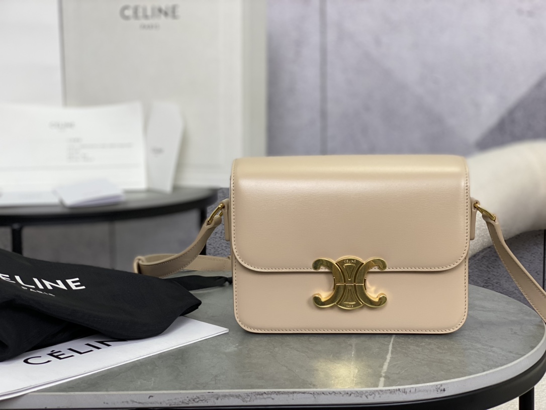 CELINE | Triomphe Milk Tea Medium Box