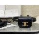 CELINE | TRIOMPHE MINI Full Leather Black Mini Waist Bag