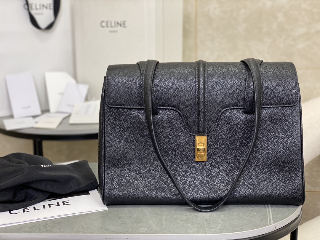 CELINE | SOFT 16 Medium, Soft Litchi Texture Leather