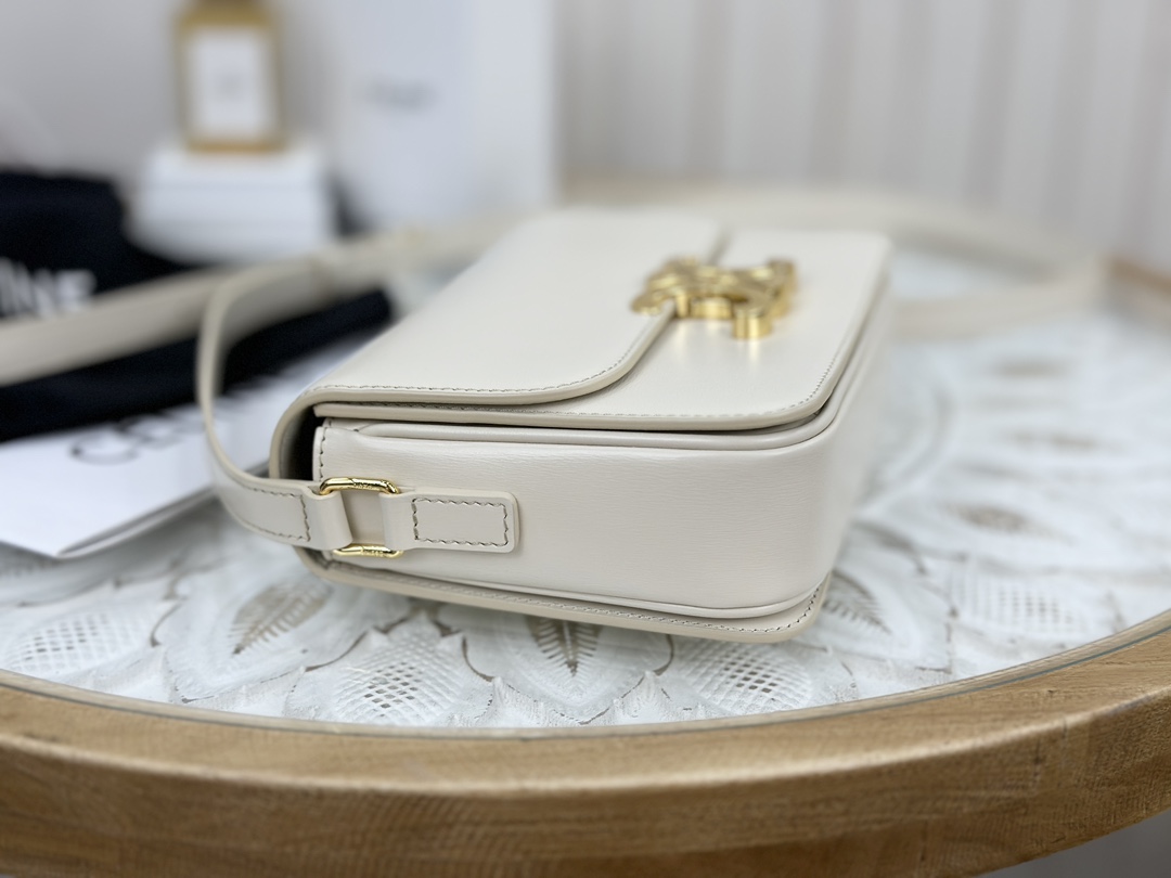 CELINE | Triomphe Ivory White Medium Box