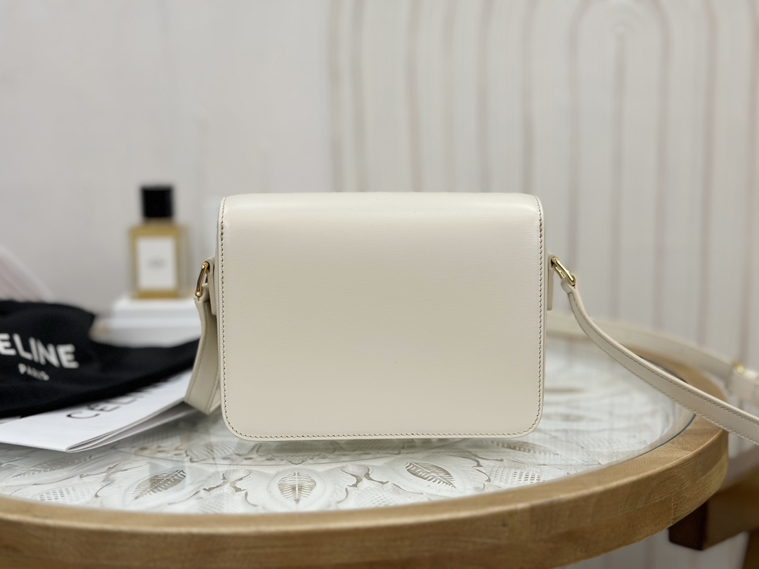 CELINE | Triomphe Ivory White Medium Box