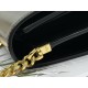 CELINE | COLLEGE TRIOMPHE Black Gold, TRIOMPHE Magnetic Buckle, Cowhide Leather, Sheepskin Lining