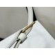 CELINE | Heloise Soft Moonlight White Leather Handbag, Cowhide Leather, Suede Lining  