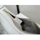 CELINE | Heloise Soft Moonlight White Leather Handbag, Cowhide Leather, Suede Lining  