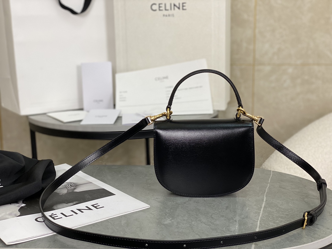 CELINE | Leather Mini Saddle Bag  