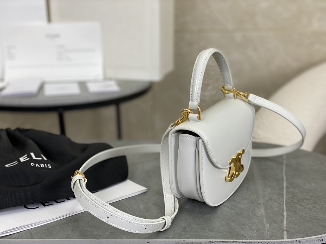 CELINE | Leather Mini Saddle Bag  