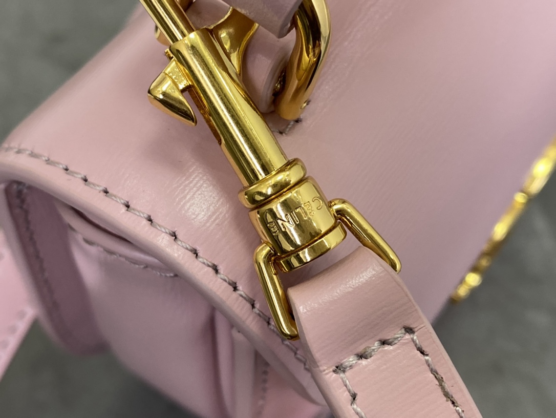 CELINE | Leather Mini Saddle Bag