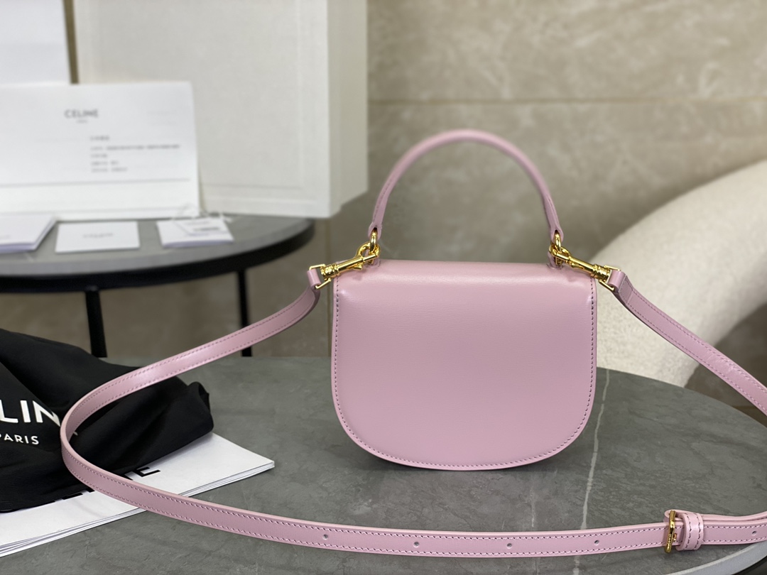 CELINE | Leather Mini Saddle Bag