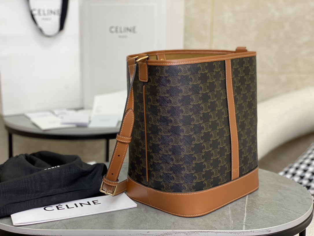 CELINE | Medium Triomphe Bucket Bag  