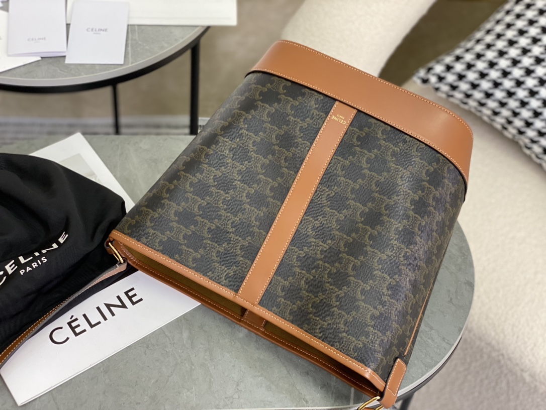 CELINE | Medium Triomphe Bucket Bag  