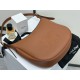 CELINE | Heloise Soft Brown Leather Handbag, Cowhide Leather, Suede Lining