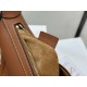 CELINE | Heloise Soft Brown Leather Handbag, Cowhide Leather, Suede Lining