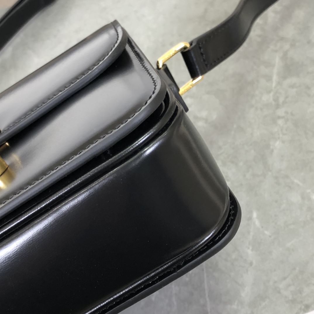 CELINE | Triomphe Black and Gold Small Bag  