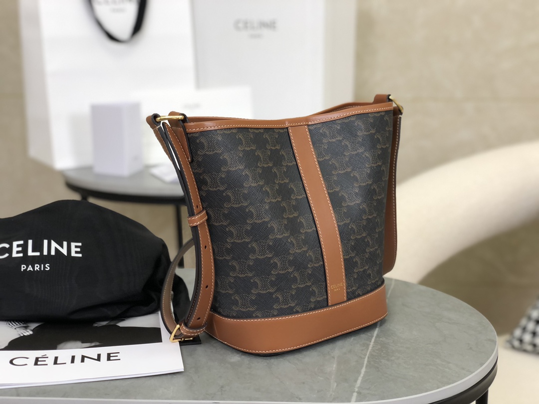 CELINE | Triomphe Small Bucket Bag  