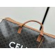 CELINE | Large Travel Bag with Floral and Logo Print  