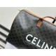 CELINE | Large Travel Bag with Floral and Logo Print  