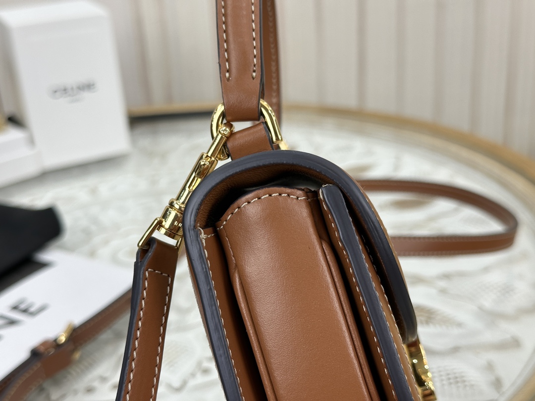 Celine Mini Saddle Bag, Canvas and Leather Patchwork  