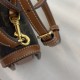 Celine Mini Saddle Bag, Canvas and Leather Patchwork  