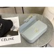 CELINE | Triomphe Shoulder Bag with Embossed Detailing, Sheepskin Interior  