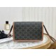 CELINE ENVELOPE Triomphe Leather Clutch  