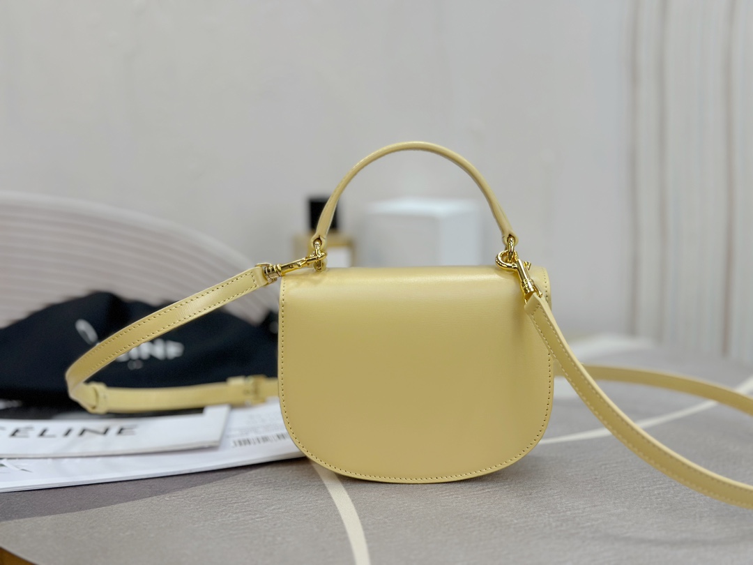 CELINE | Leather Mini Saddle Bag  