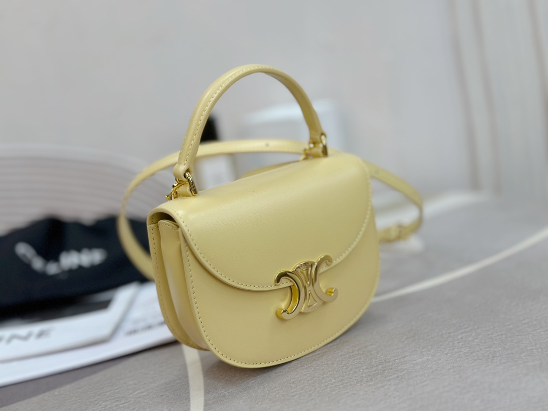 CELINE | Leather Mini Saddle Bag  