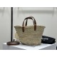 TEEN TRIOMPHE CELINE CLASSIC Palm Leaf Leather Tote Small  