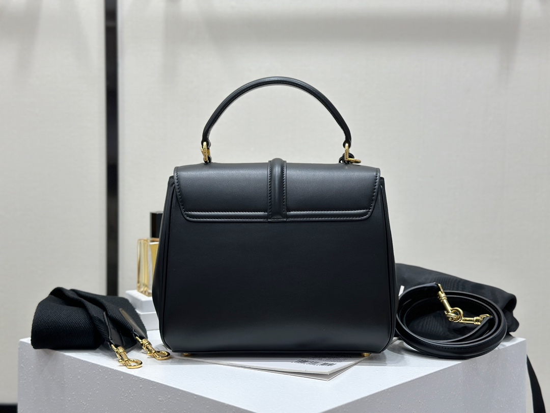 CELINE | 16 Mini Satin Finish Leather Handbag, Calfskin Leather Lining  